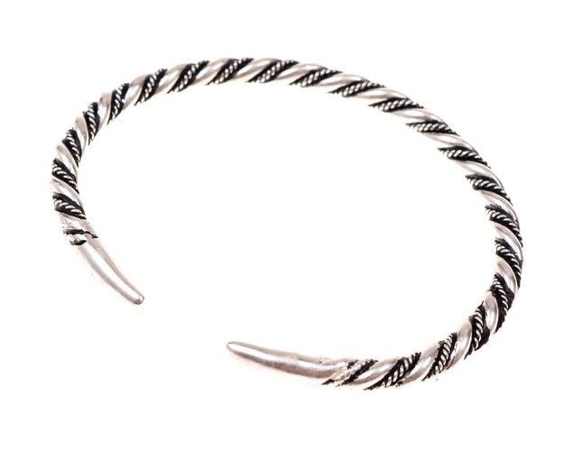 Viking bracelet Halsingland, silvered bronze