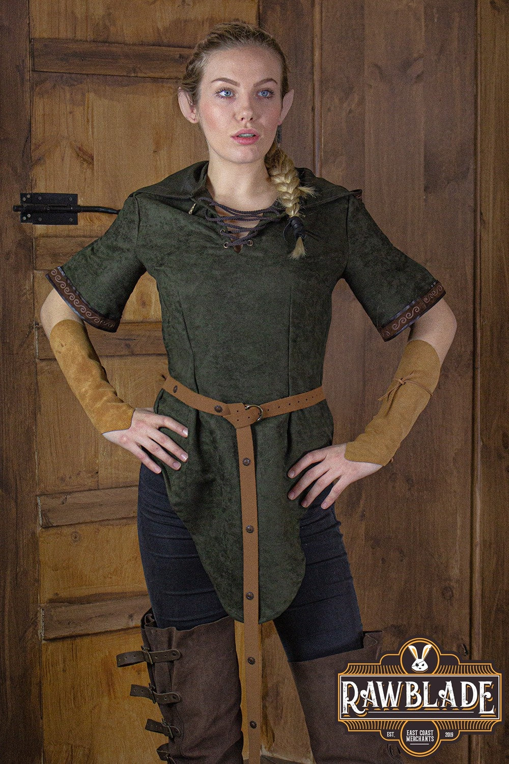 Briannan Ranger tunic, suede, green