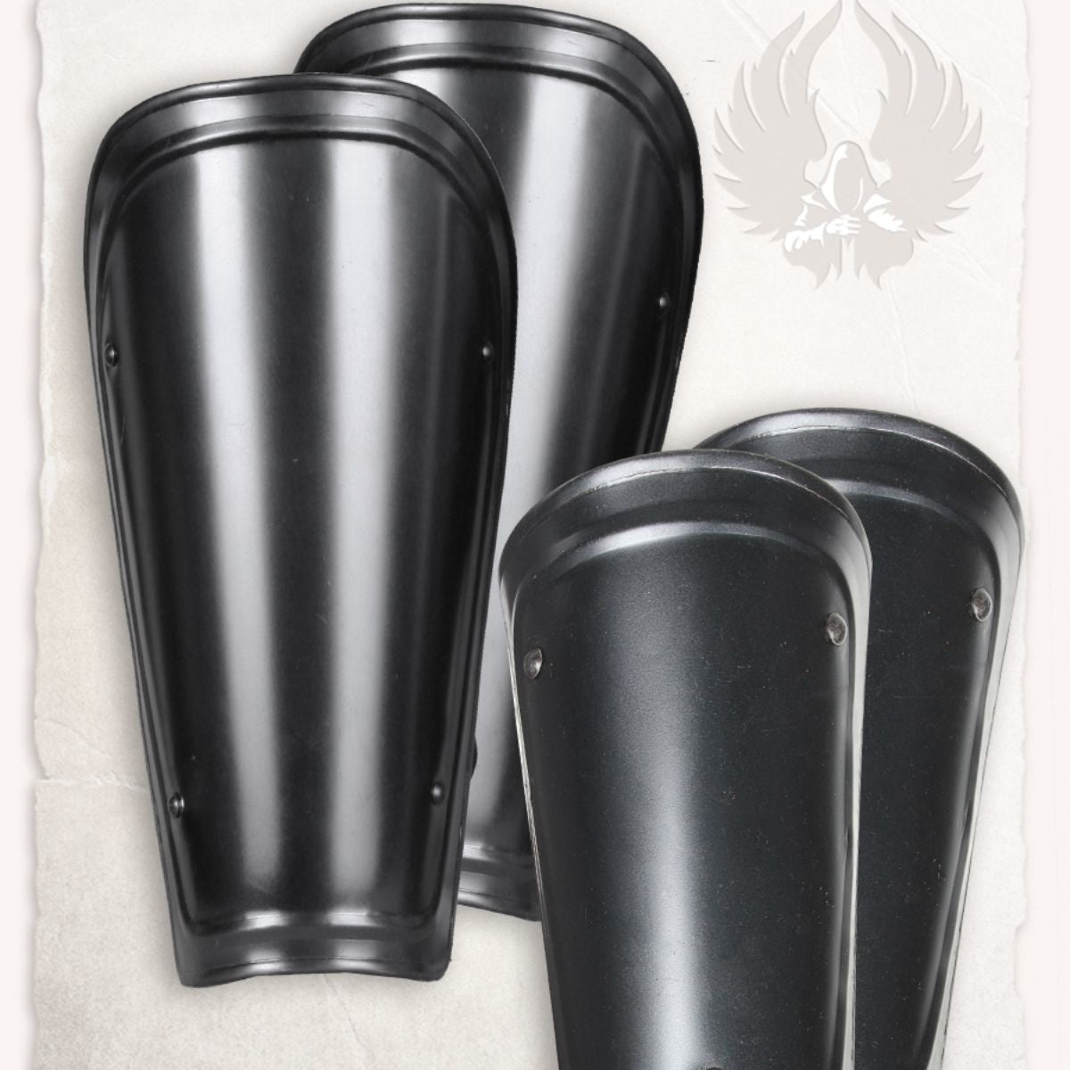 Adam Bracers and Greaves, bronze finish, 1.2 mm