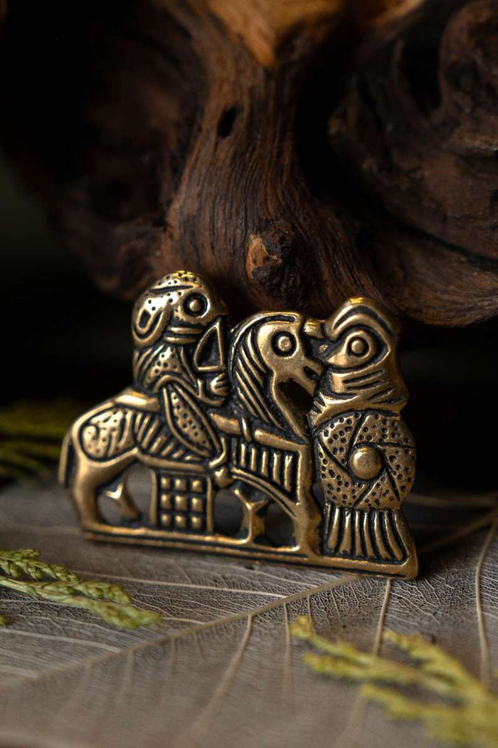 Viking Valkyrie brooch Tissø, bronze