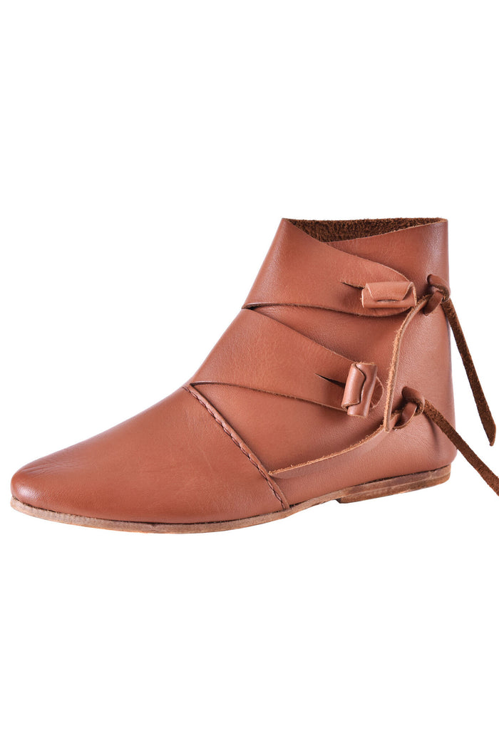 Viking shoes Jorvik with nails, light brown