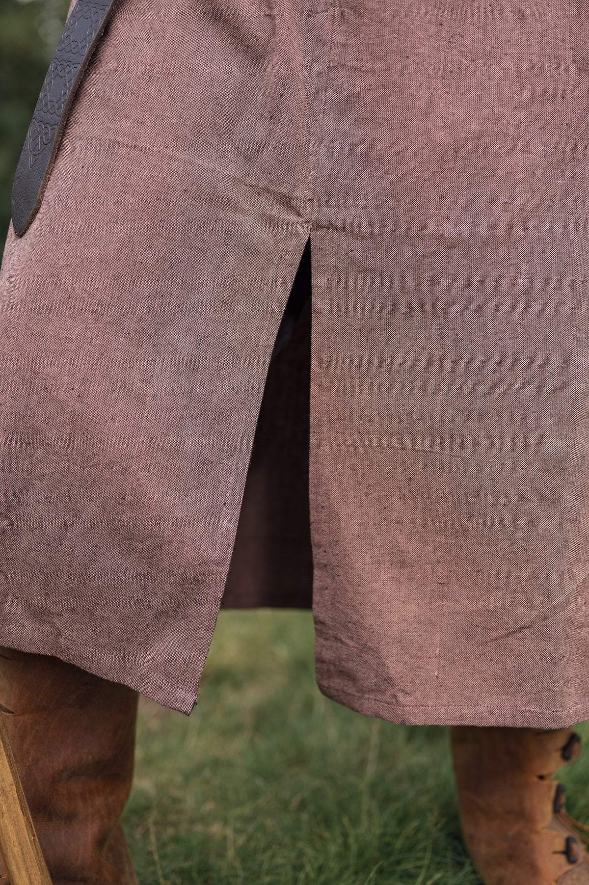 Celtic tunic, short sleeves, light brown