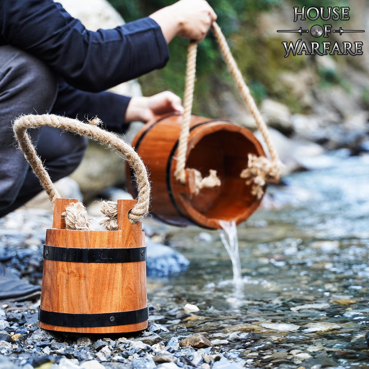 Medieval wooden bucket