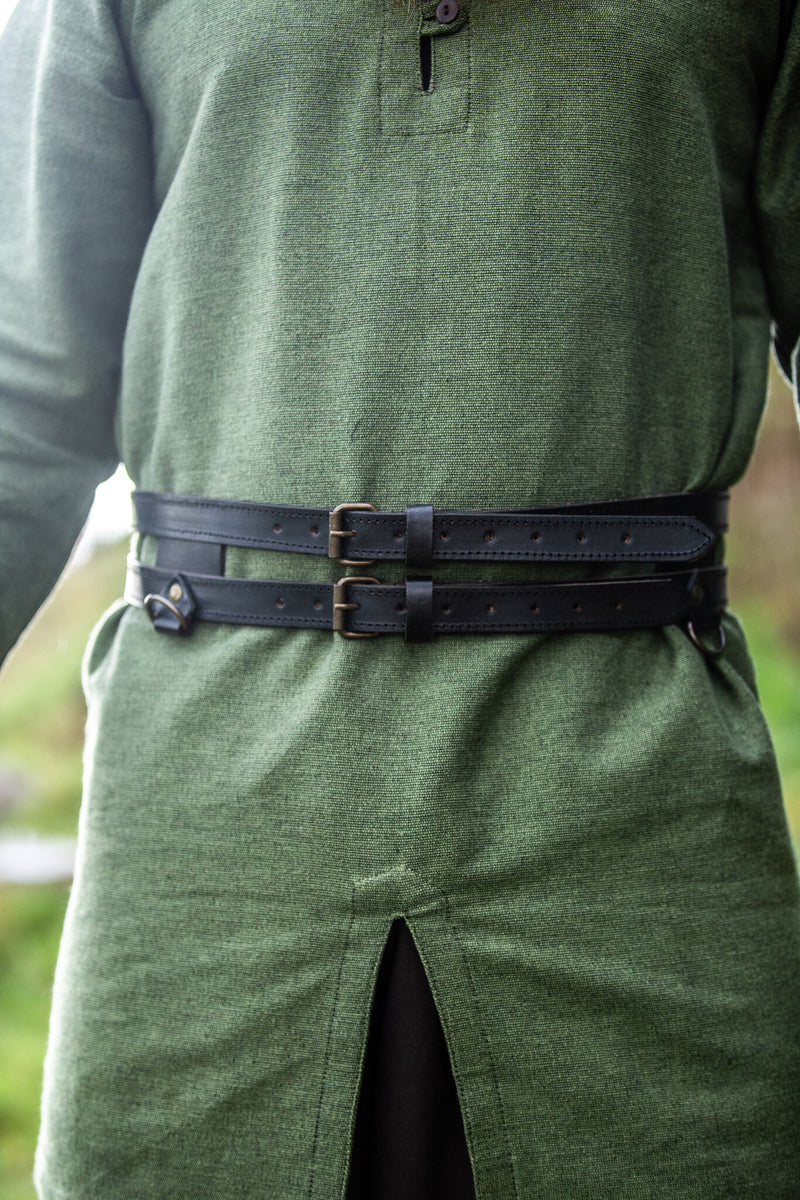 Cinturón doble Ubbe, negro