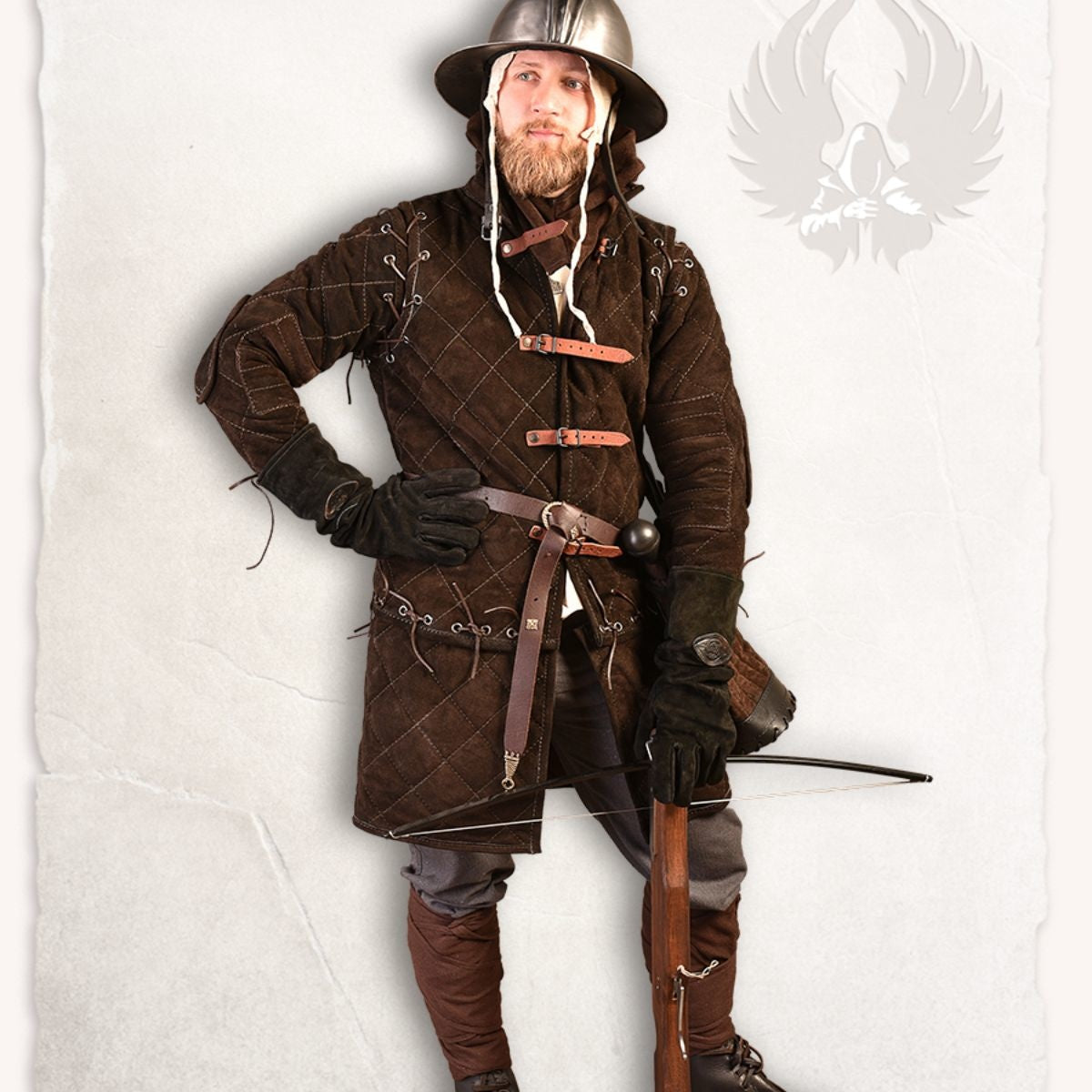 Gambeson Arthur suede leather complete set brown