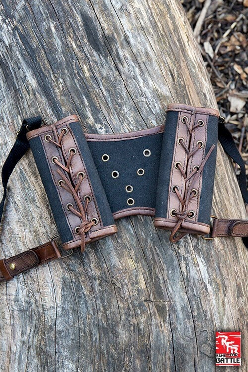 RFB Double LARP Sword Holder, Brown-Black