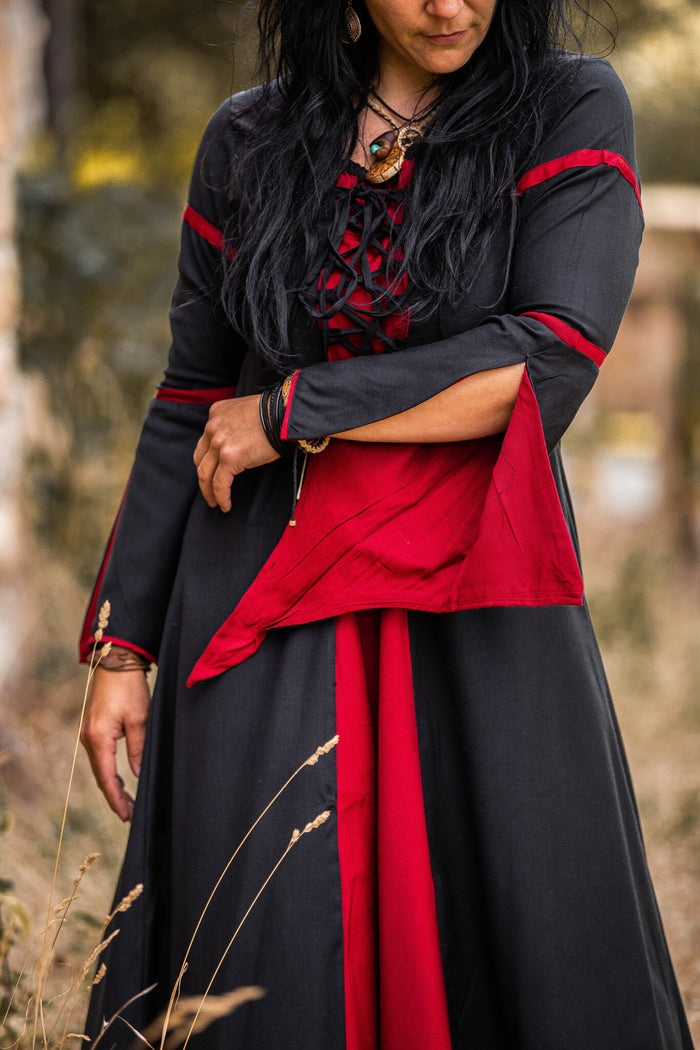 Dress Eleanora red-black