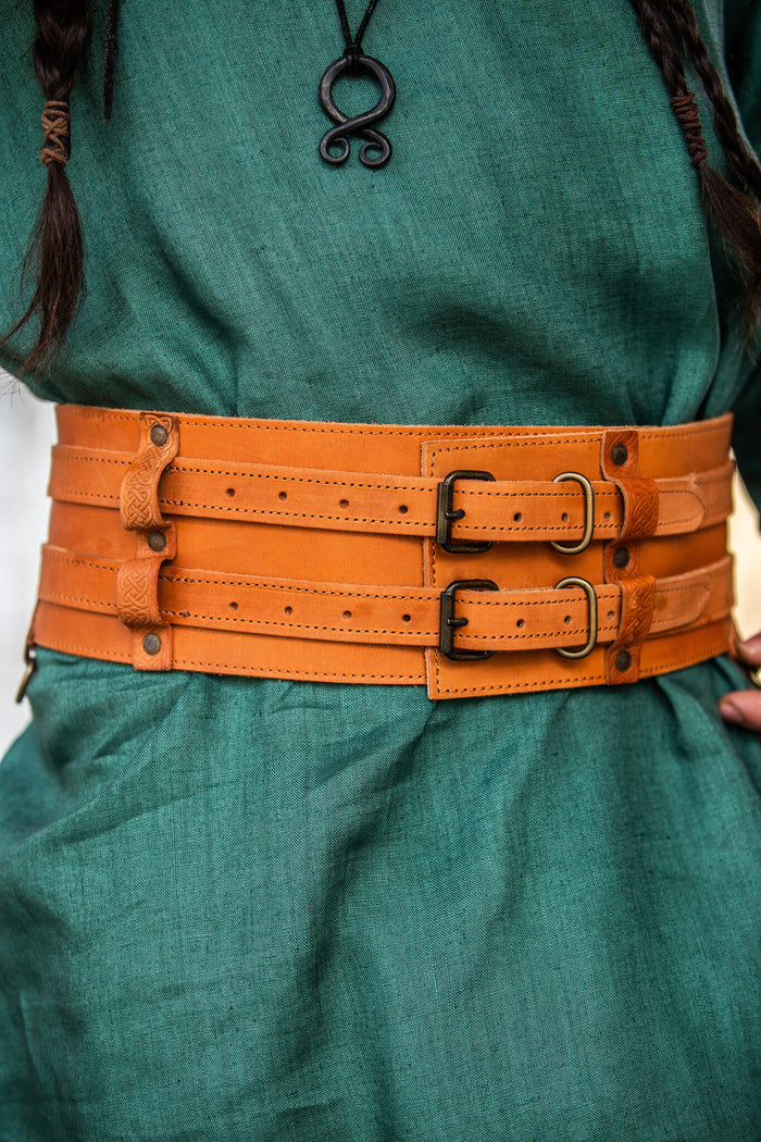 Viking belt Sif, brown