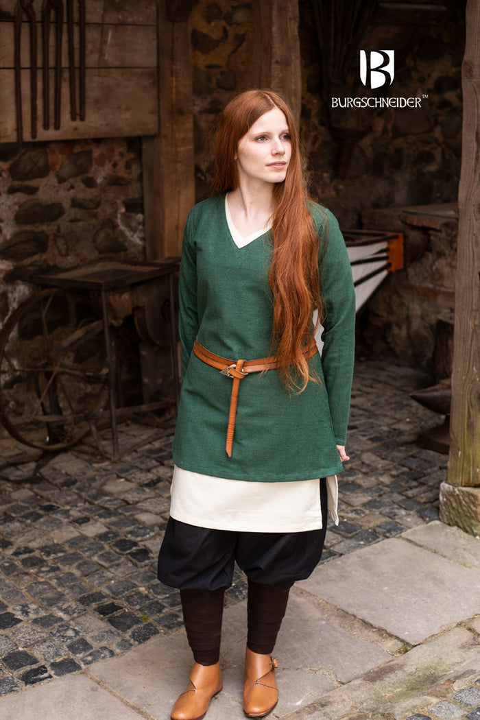 Tunic shield-maiden Frekja, green