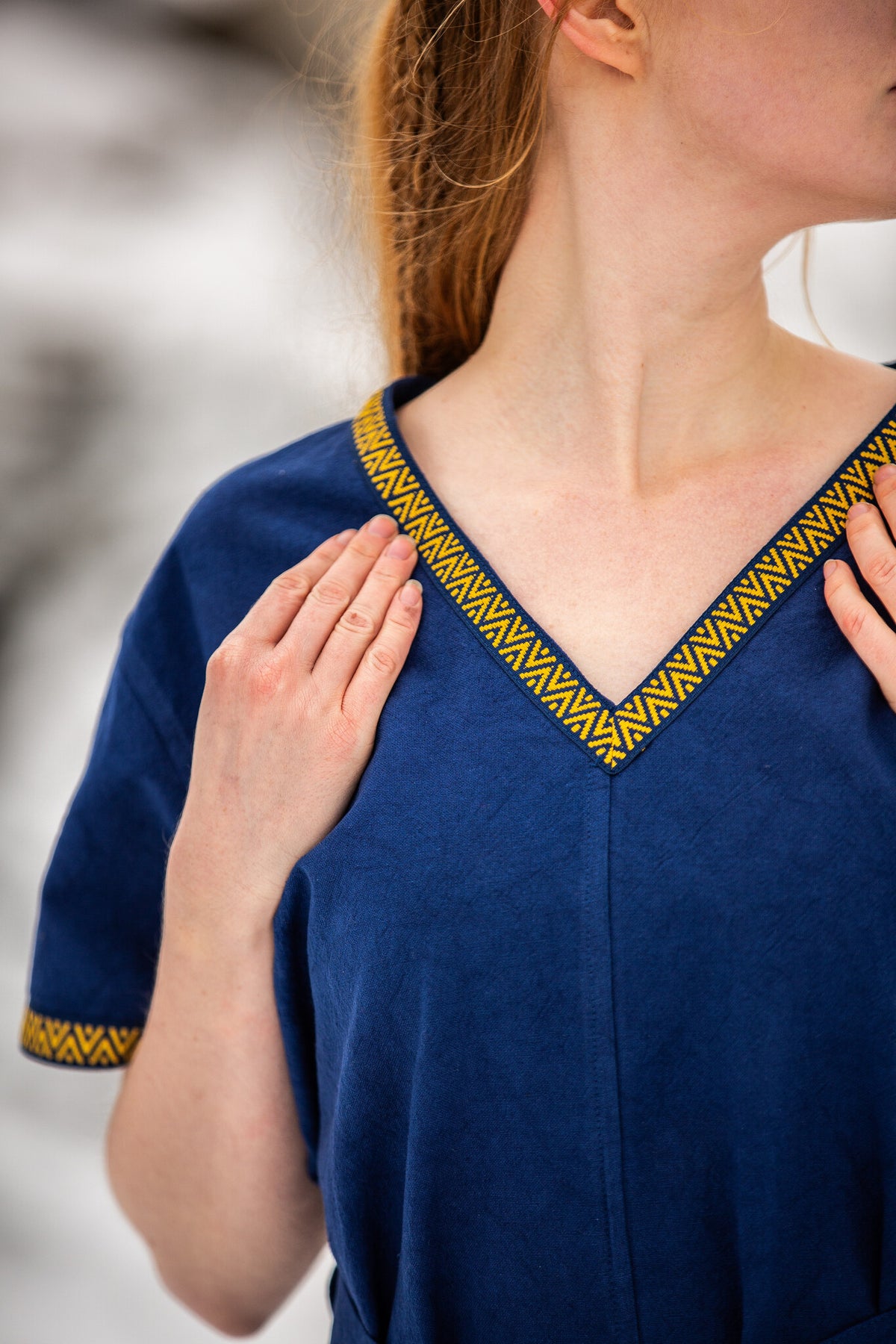 Valkyrie tunic Brynhild, blue
