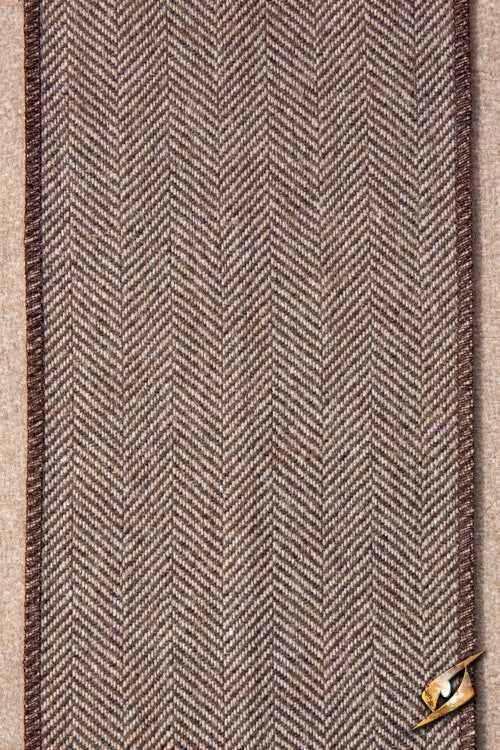 Viking winingas herringbone motif, charcoal grey, wool mix