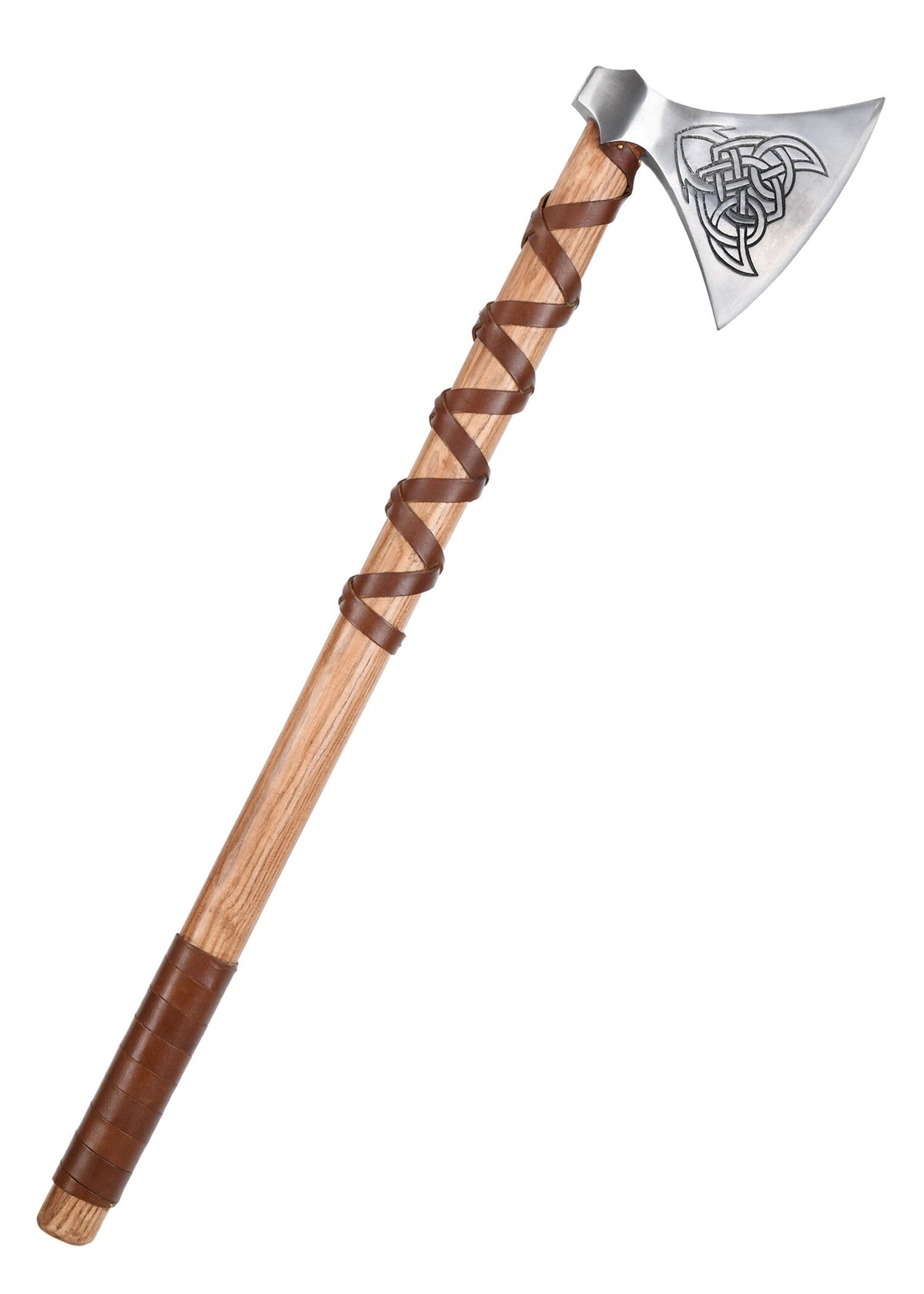 Viking axe, type M, engraved, semi-sharp