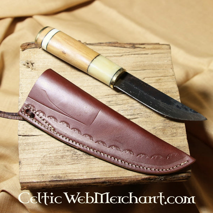 Hand-forged Viking knife Reykjavik, semi-sharp