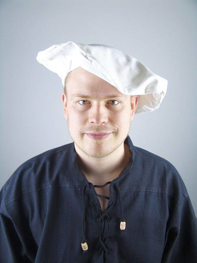 Cotton beret, brown