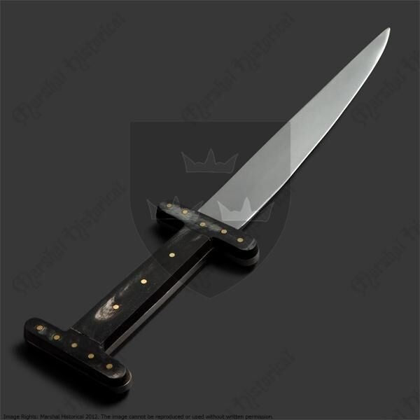 13th-14th century Spanish baselard, semi-sharp
