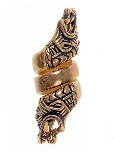 Viking beard bead Haithabu, bronze
