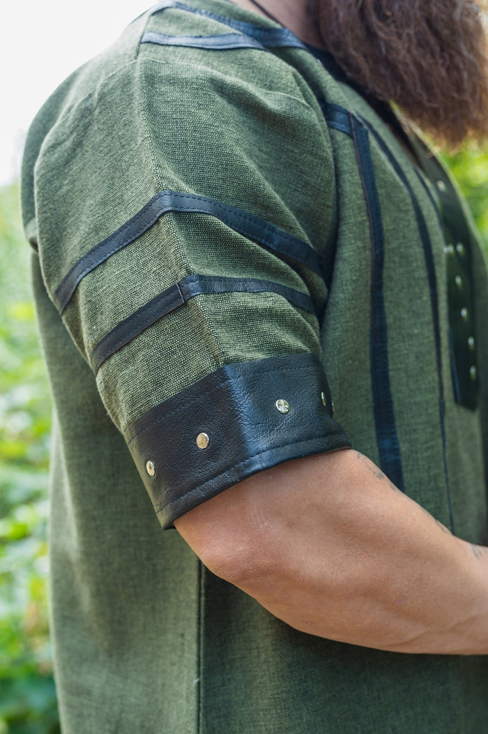 Tunic Viking jarl Rollo, green