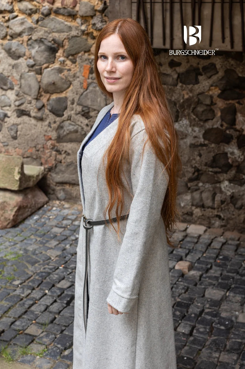 Birka kaftan Aslaug, wool blend, gray