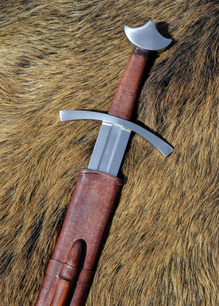 13th century single-handed sword, Oakeshott type XIII, blunt (battle-ready)