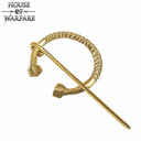Horseshoe fibula Birka small, brass