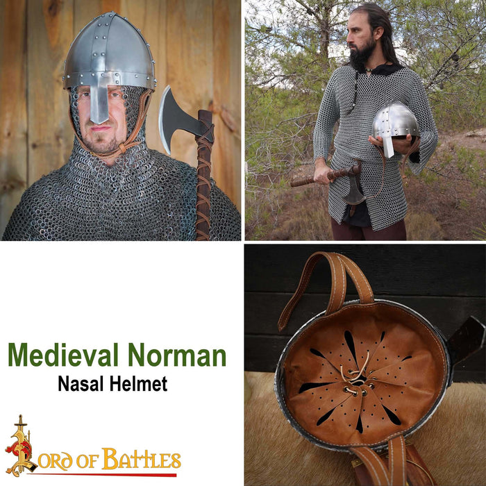 9th century spangenhelm, nasal type, 2 mm (battle-ready)