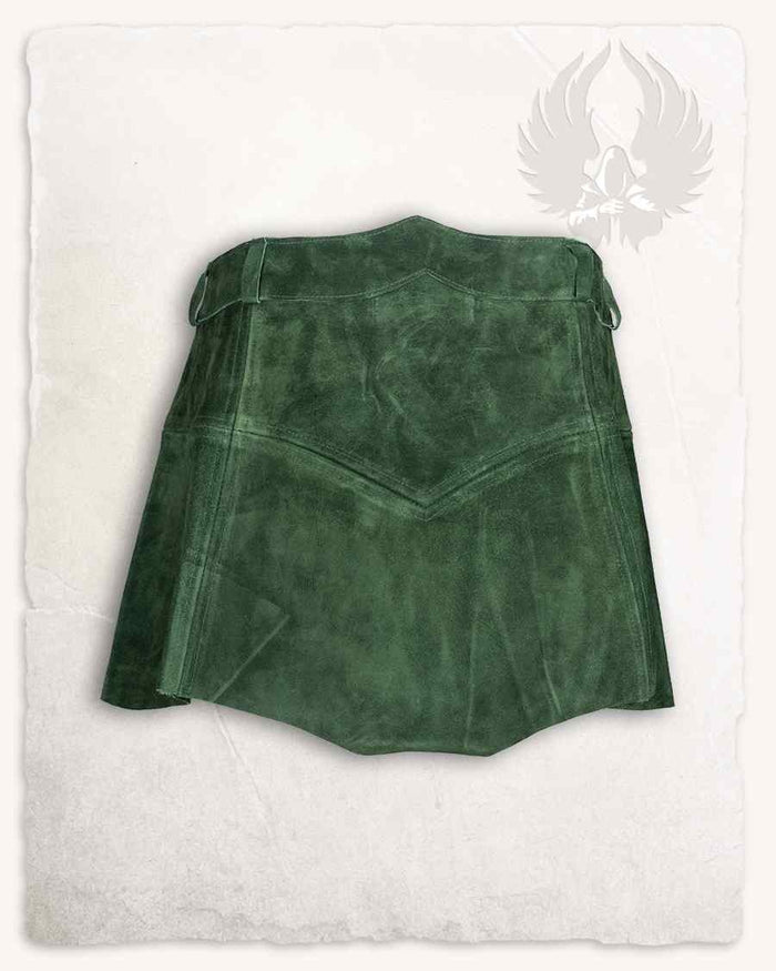Leather skirt Nuala, green
