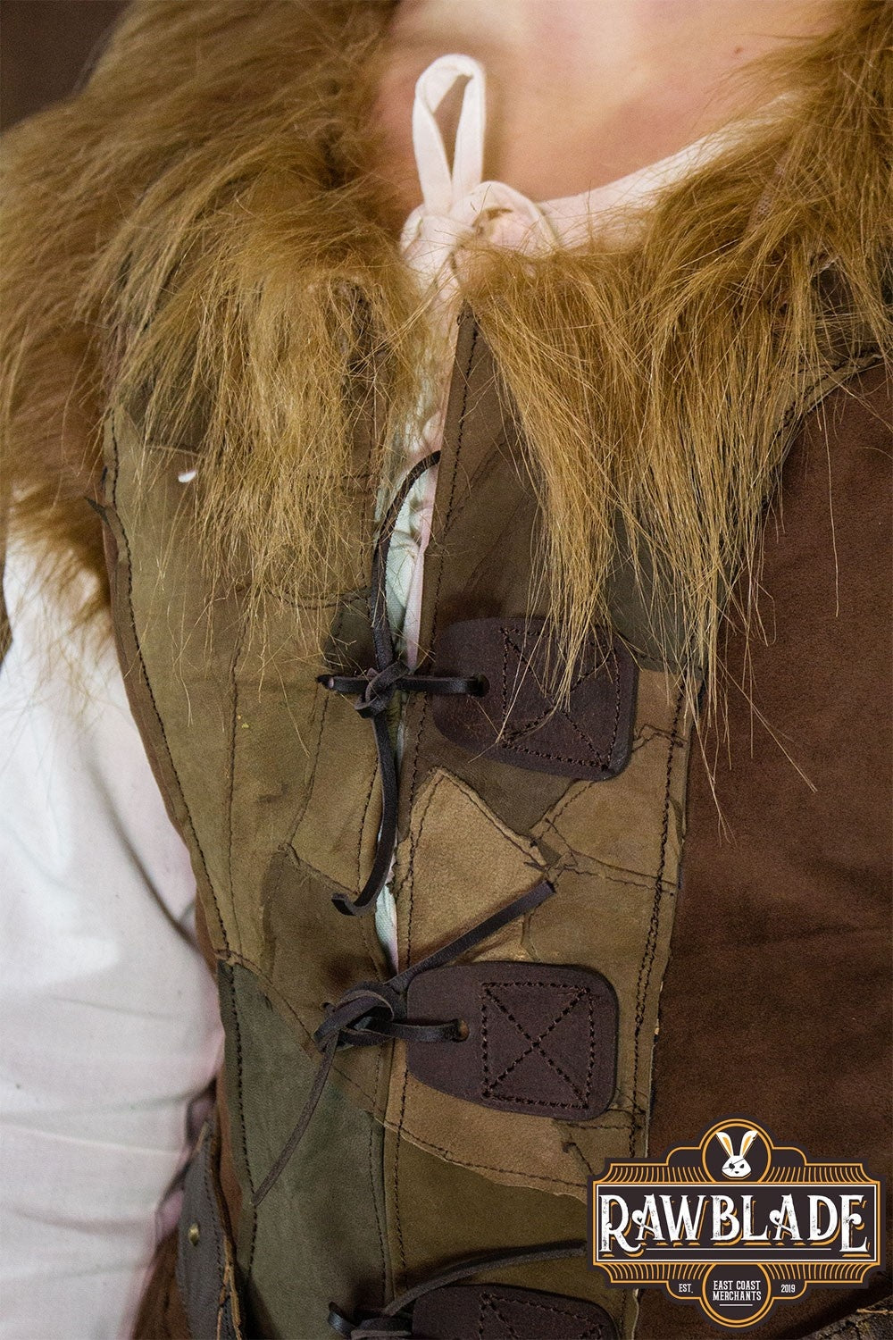 Falcon Woman Leather Jerkin, brown