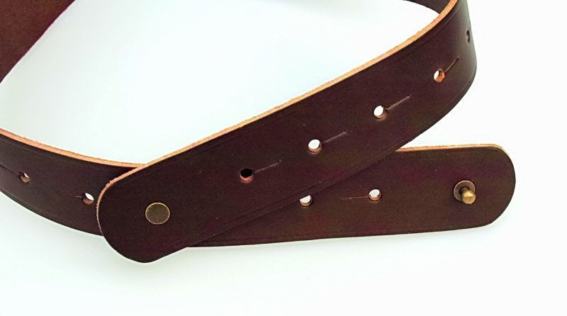 Corset belt Bertholdin A knot motif, black leather