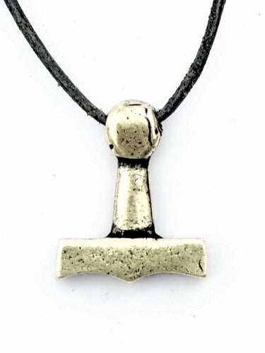 Viking Thor's hammer from Sejro, silvered bronze