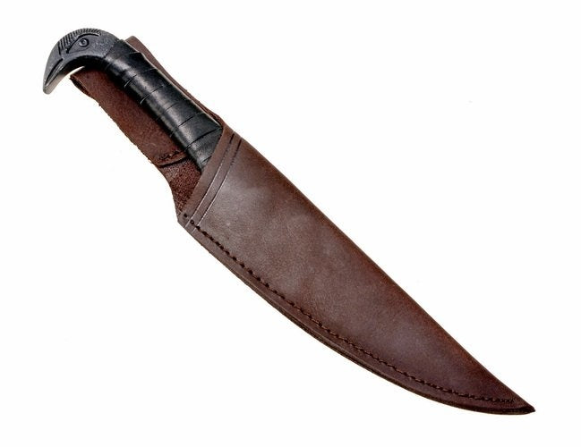 Celtic knife with bird motif, semi-sharp