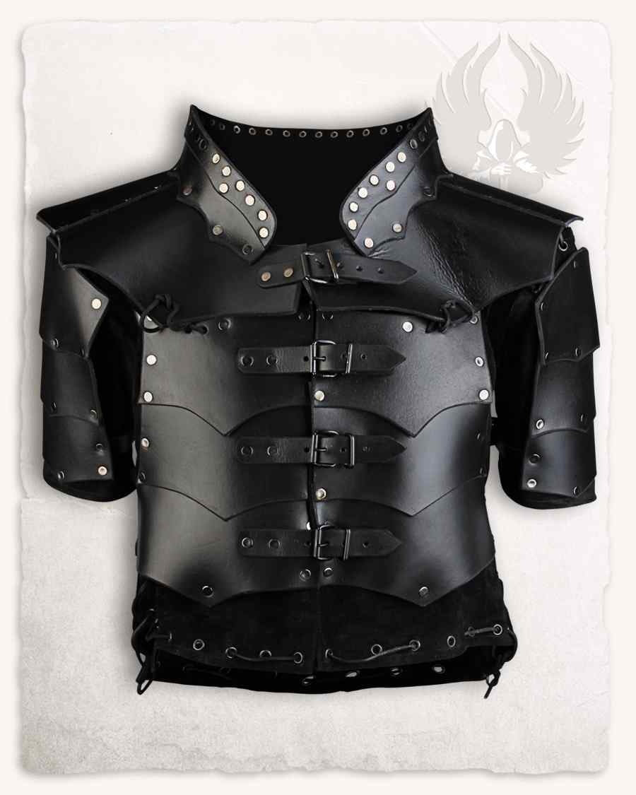 Leather cuirass Rasmus, black