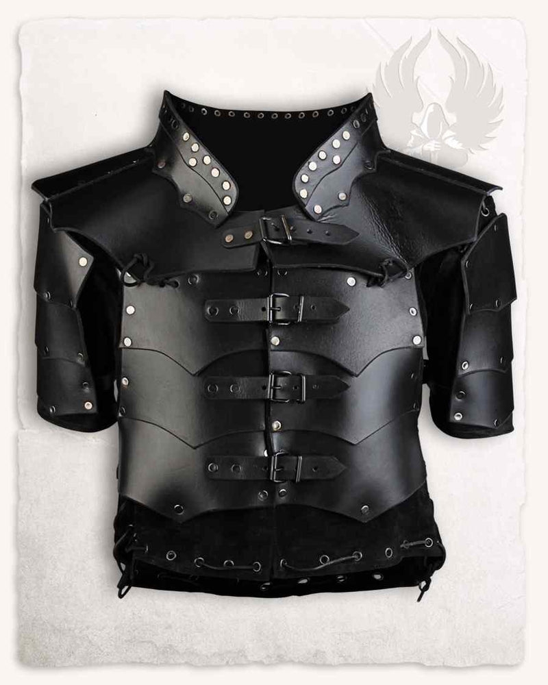 Leather cuirass Rasmus, black