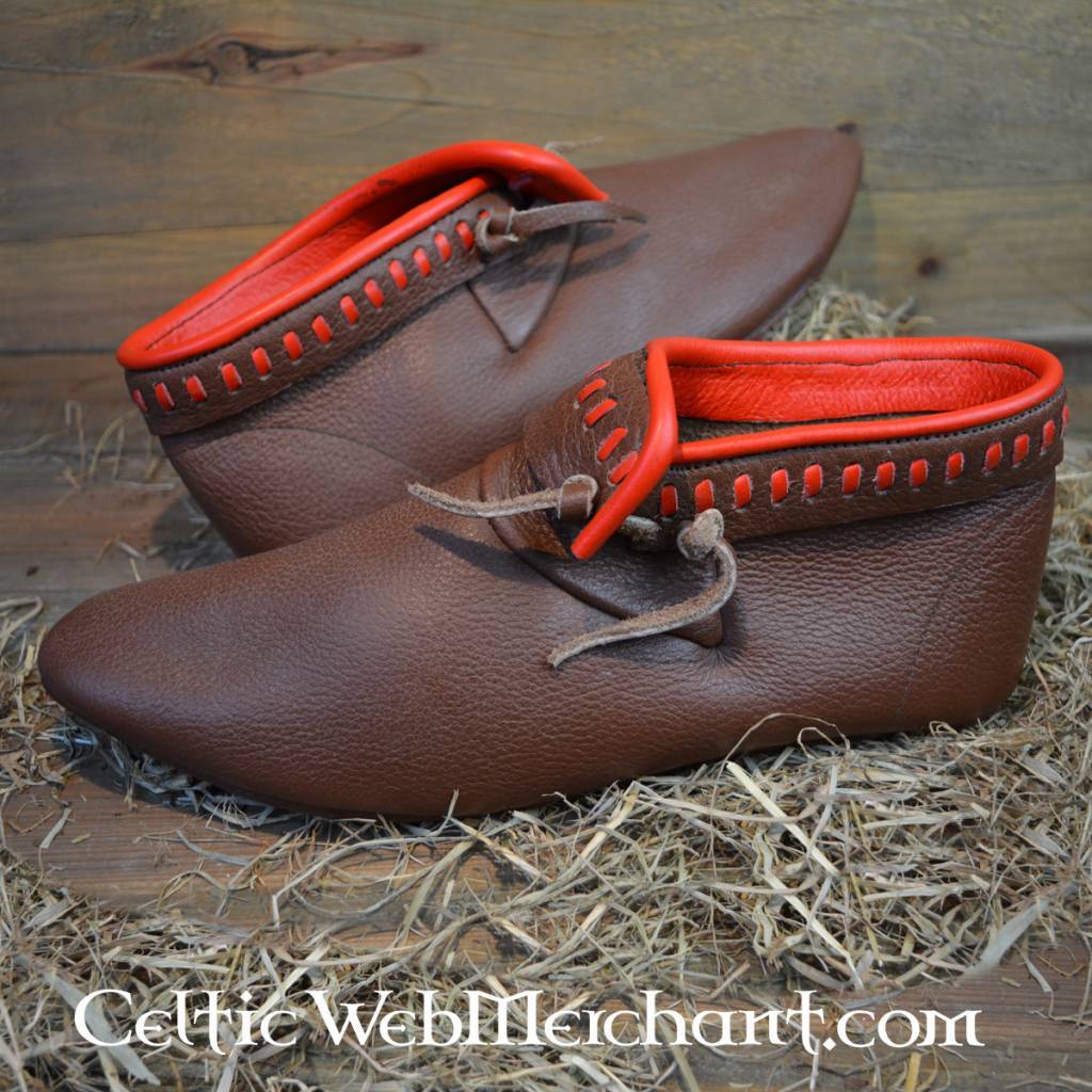 Decorated ankle boots, brown