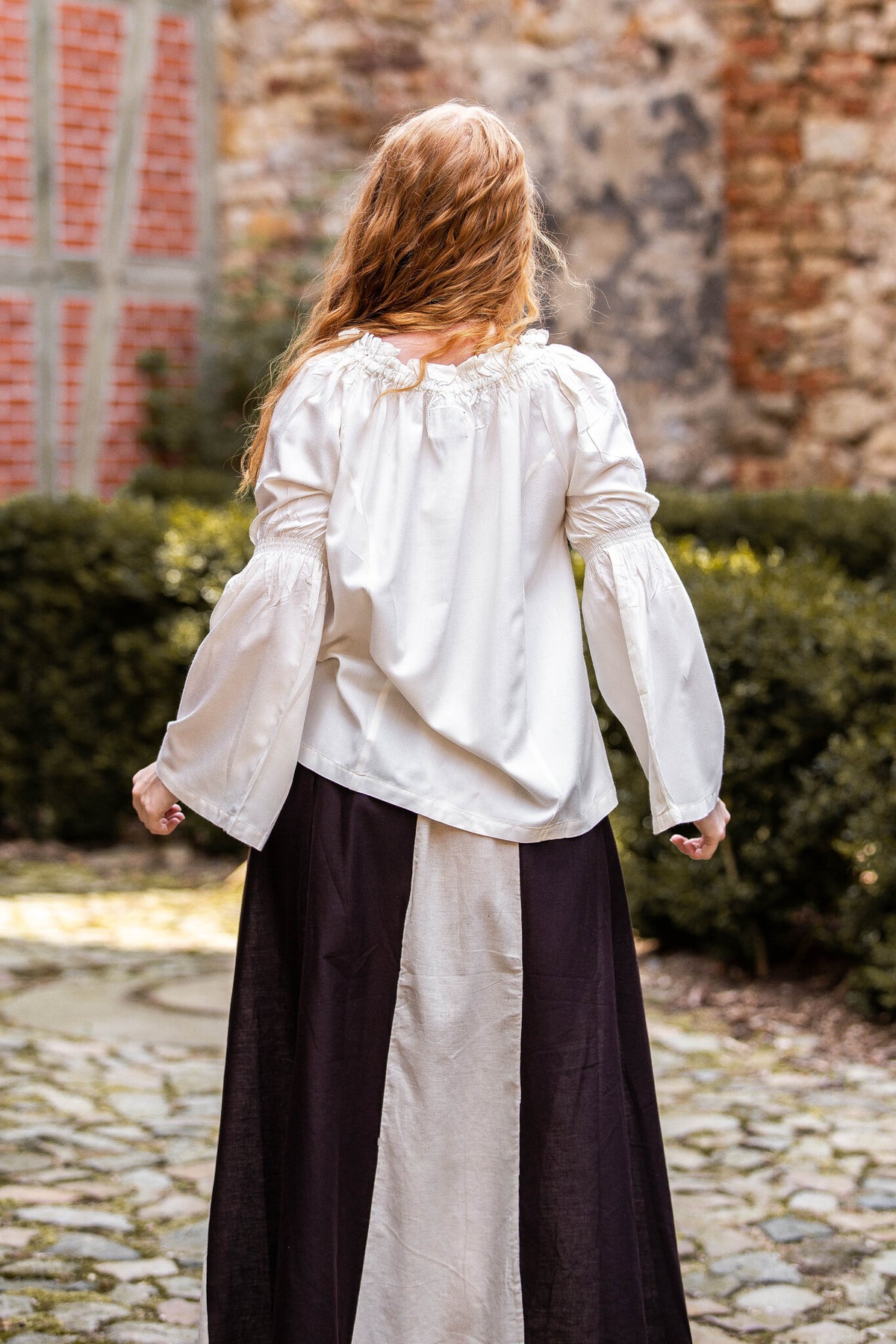 Baroque blouse, cream