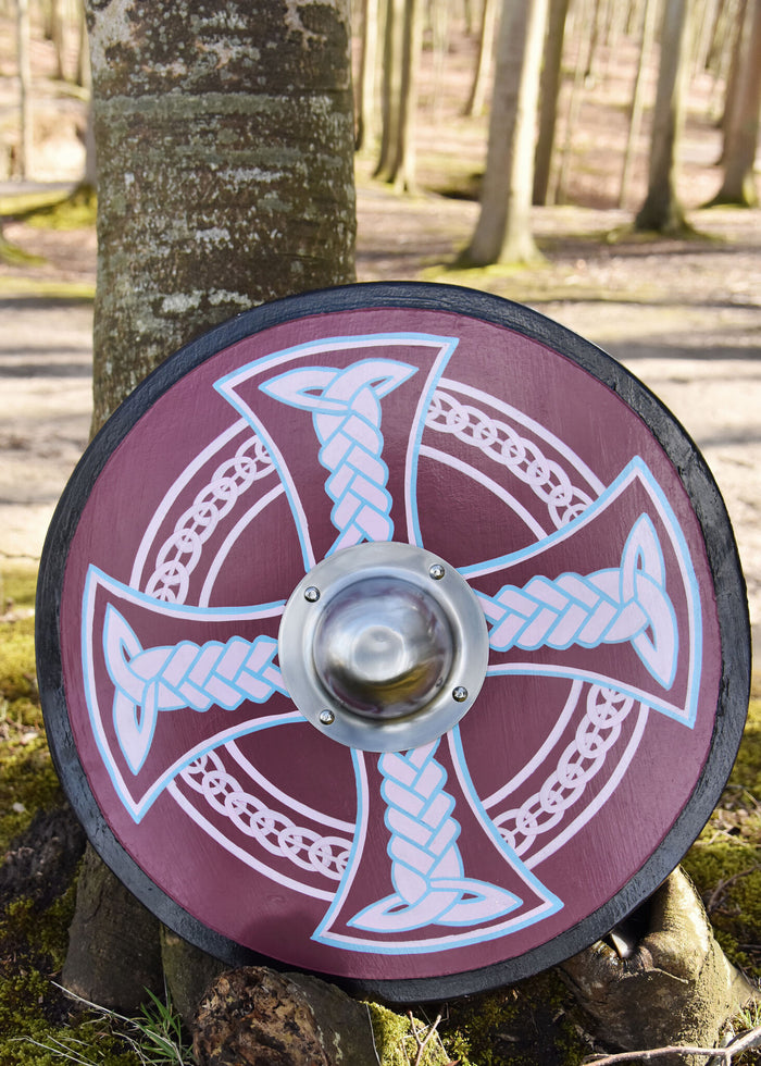 Round shield with Celtic cross