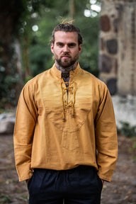 Hand-woven shirt, honey