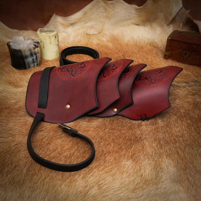 Leather pauldron Epona