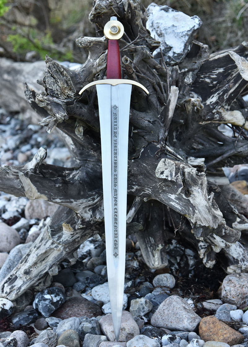 Spada di Filippo IV con fodero, XIV secolo, semi-affilata