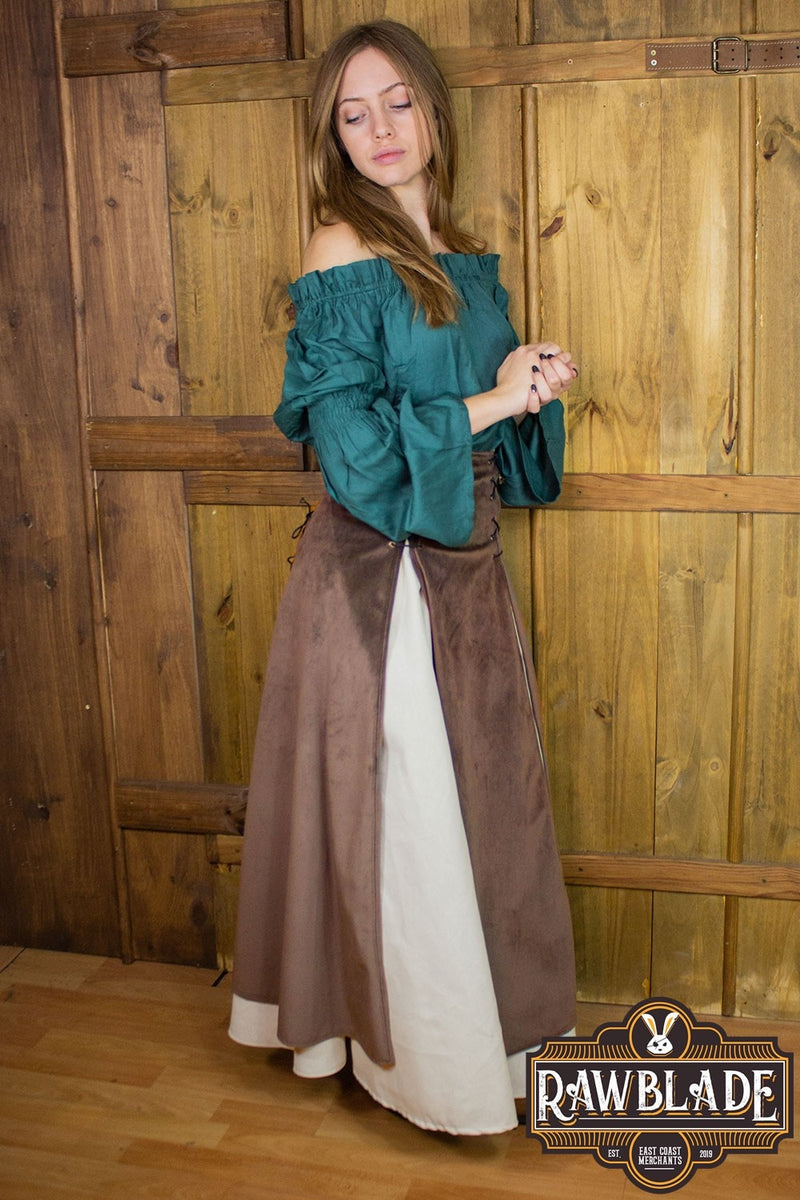 Isabela deluxe dobbelt nederdel – brun