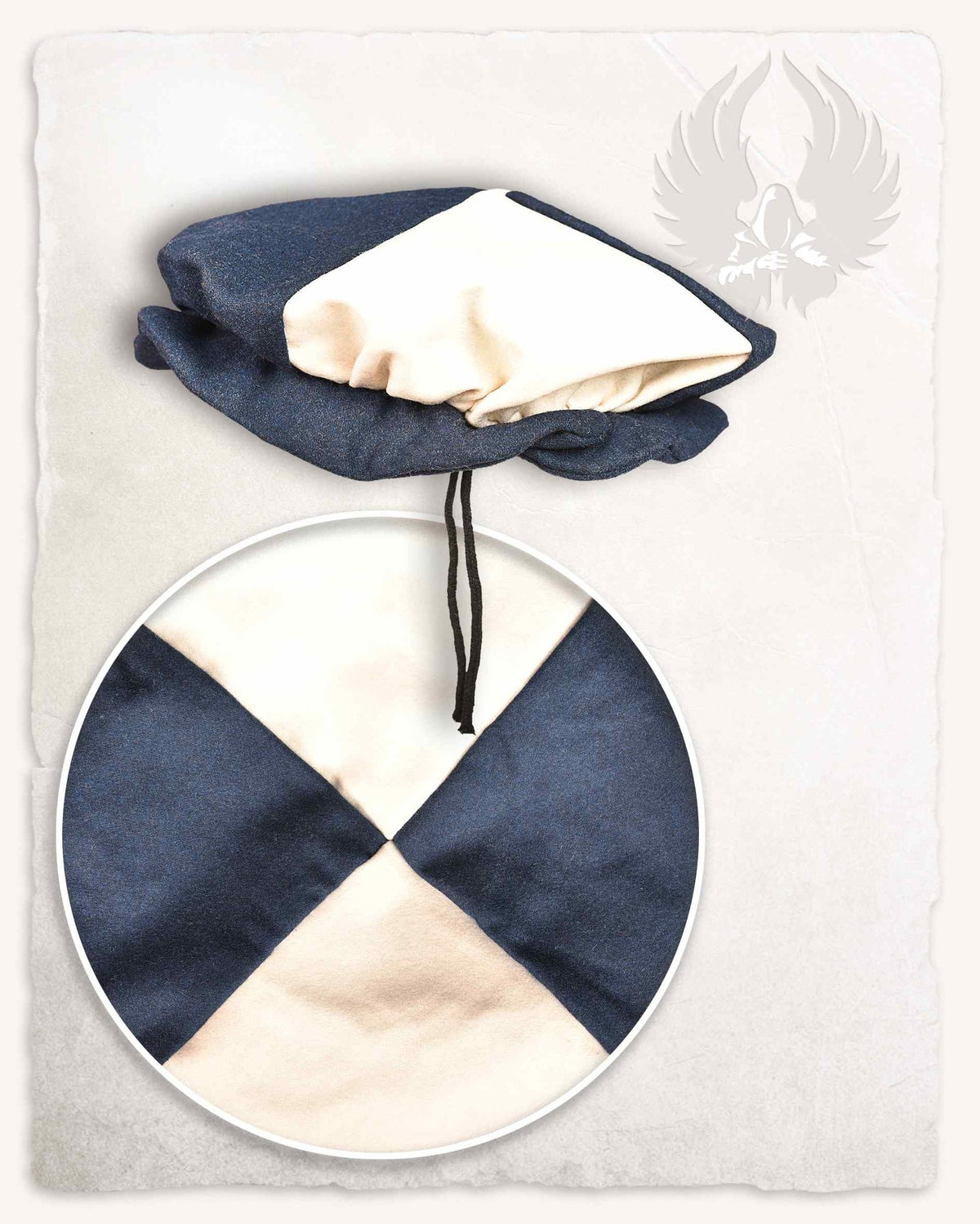 Landsknecht beret Jorg, creamblue