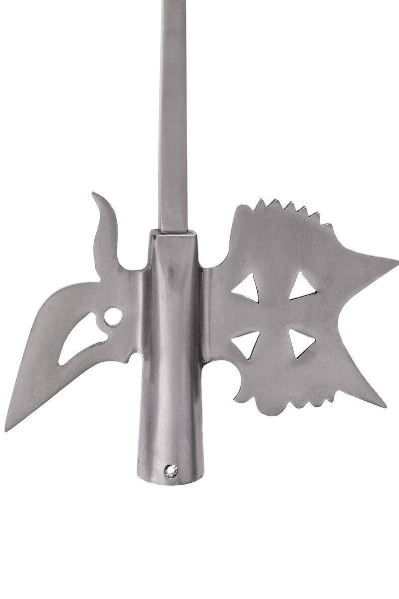 Cabeza de alabarda inglesa, semi-afilada