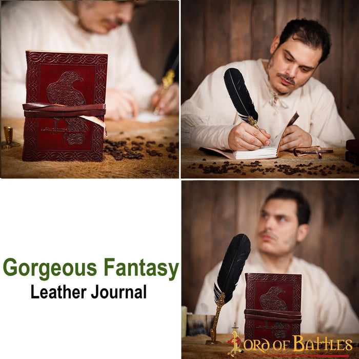 Leather journal eagle