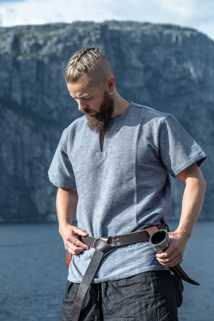 Short Viking tunic Edmund, blue