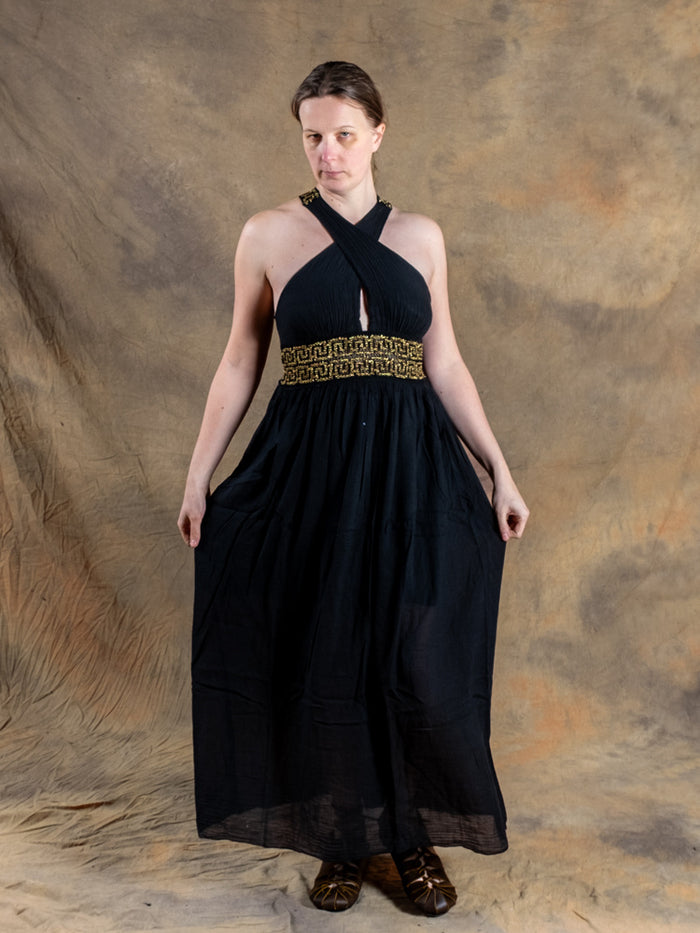 Goddess Dress Persephone, black