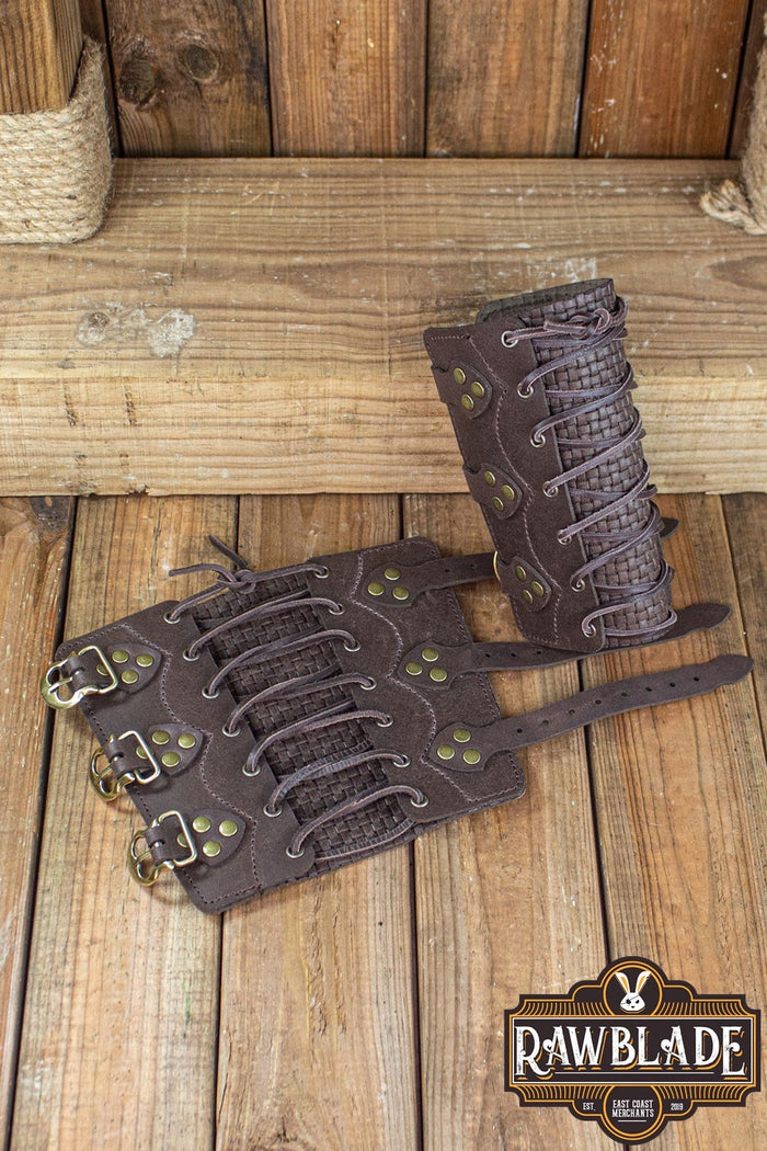 Wylean Bracers Pair - Brown