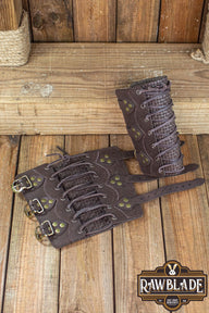 Wylean Bracers Pair - Brown