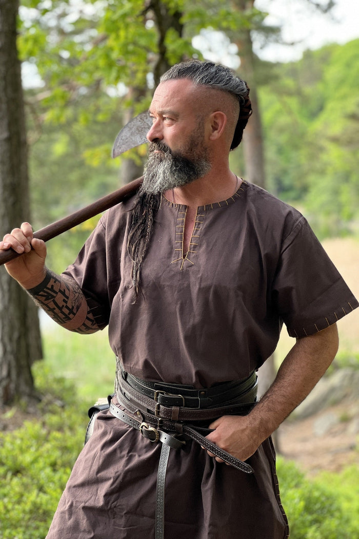 Germanic tunic Thorsberg, short, brown
