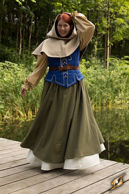 Medieval chaperon Erhard, beige
