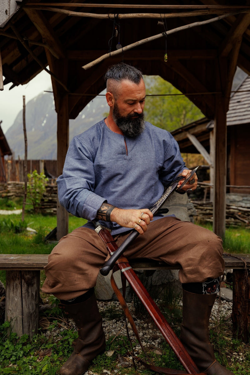 Leinen Wikingerhose Odin, braun