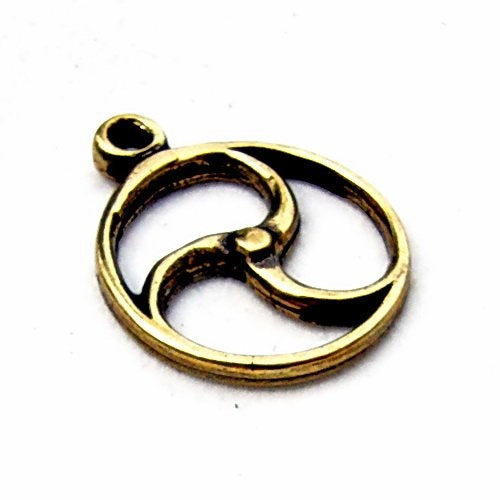 Celtic sun amulet, bronze